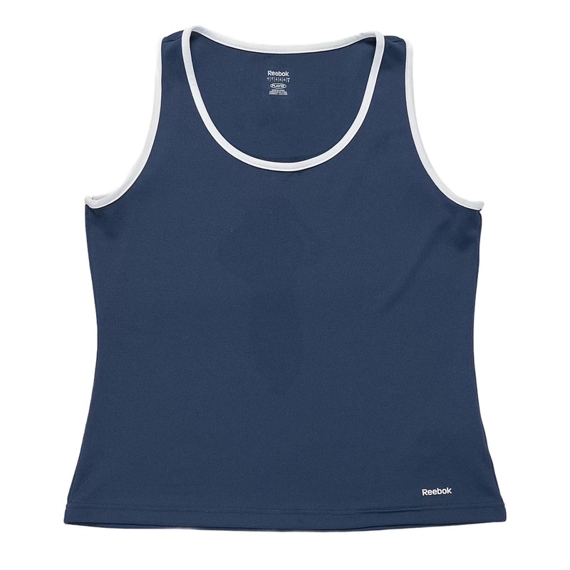 Reebok PlayDry Tank - Women's L Navy