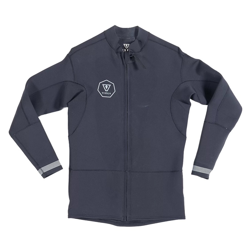 Vissla 2mm Front Zip Wetsuit Jacket - Men's L Black