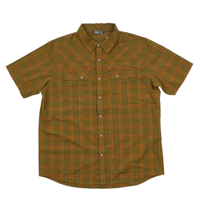 Stio Eddy Shirt SS - Men's L Pine Green