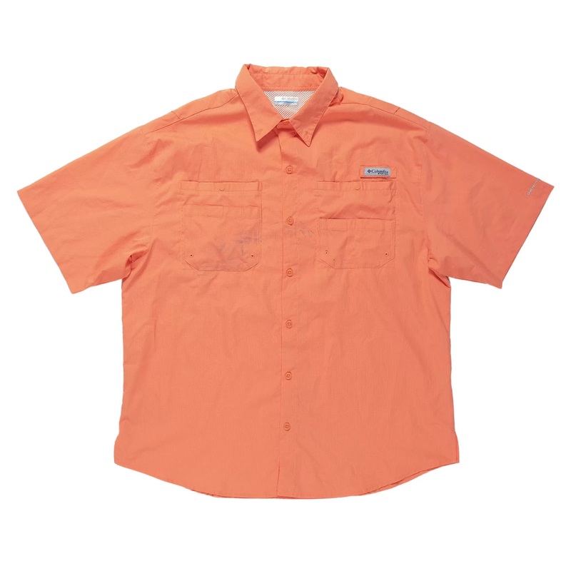 Columbia PFG Tamiami Short Sleeve Shirt XL Salmon