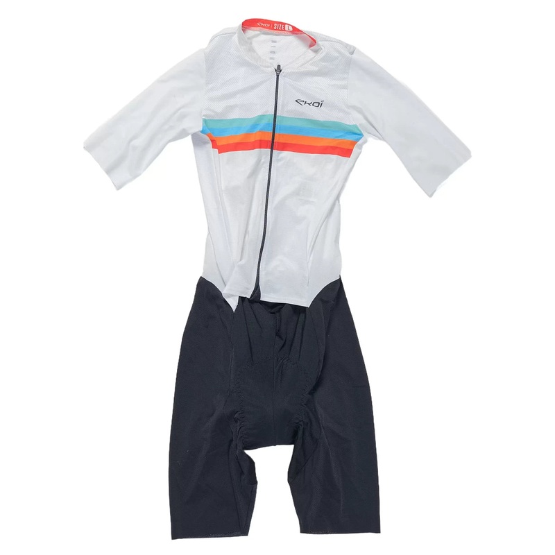 Ekoi Cycling Tri Suit - Men's L White/Black