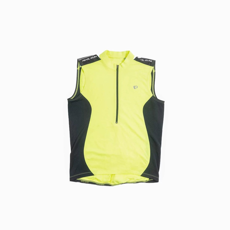 Pearl Izumi Elite Pursuit Sleeveless Bike Jersey - Men's M Black/Yellow