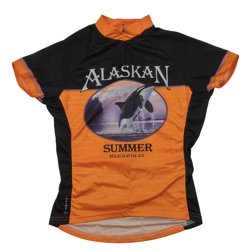 Primal Short-Sleeve Bike Jersey S Orange/Black
