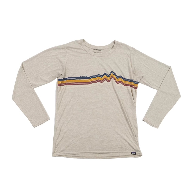 Patagonia Cool Daily Graphic Shirt Long Sleeve - Women's M Sand