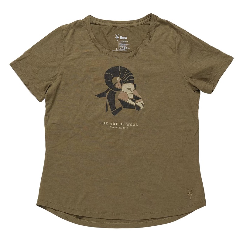 Ibex Short Sleeve Graphic T-Shirt - Women's L Green
