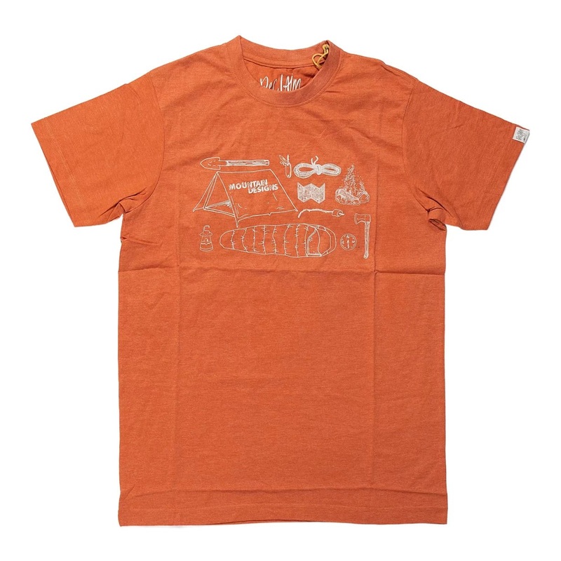 Mountain Designs Reclaim Graphic Tee - Men's S Orange