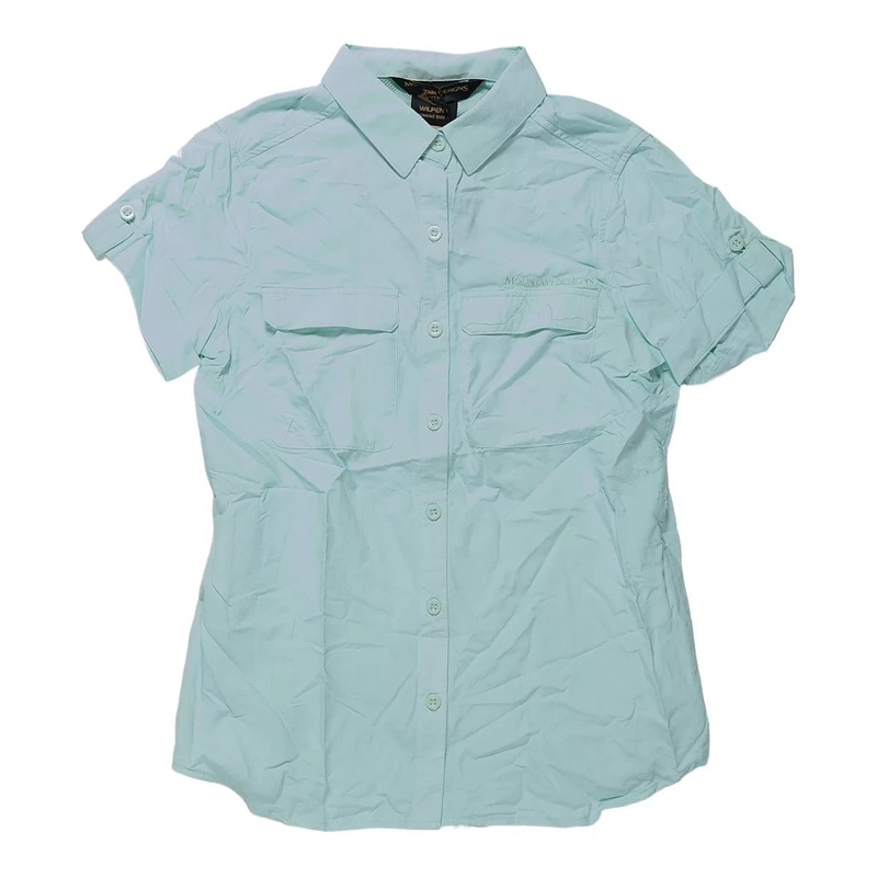 Mountain Designs Wilpena Short-Sleeve Button-Down Shirt - Women's 6 Green