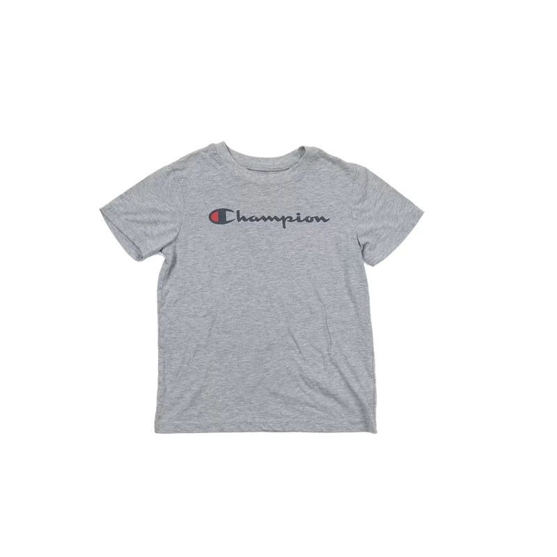 CHAMPION Logo Short Sleeve T Shirt - Kids' 7 Heather Gray