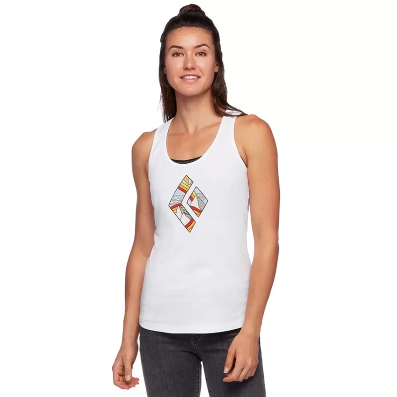 Black Diamond Rainbow Diamond Tank - Women's L White