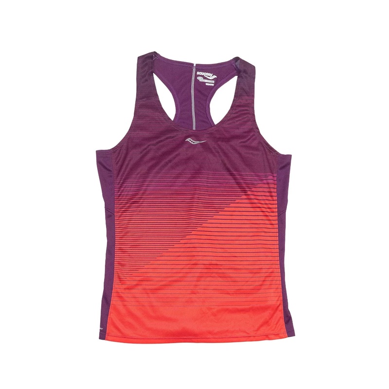 Saucony Endorphin Singlet - Women's M Purple/Orange