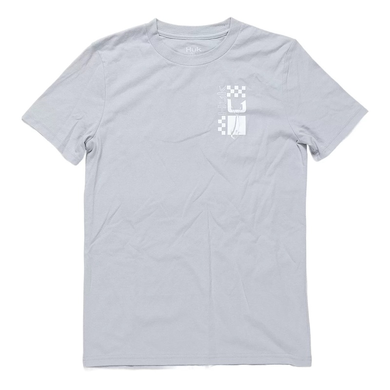 Huk Fish Racer Tee L Grey