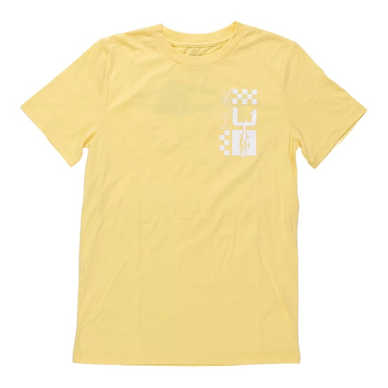 Huk Fish Racer Tee L Yellow