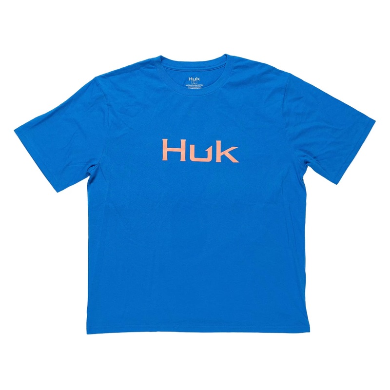 Huk Classic Logo Tee L Blue