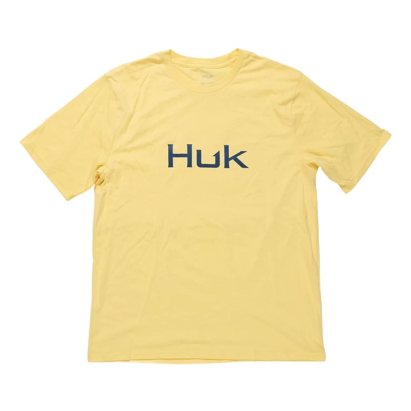 Huk Classic Logo Tee L Yellow