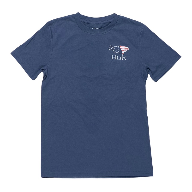 Huk Fish Huk Tee L Navy