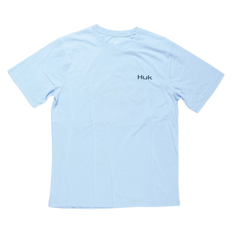 Huk KC Badge Series Tee L Light Blue
