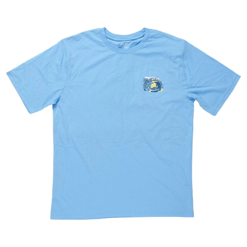 Huk Lowcountry Tee L Light Blue