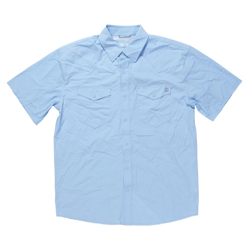 Huk Diamond Back Short Sleeve Shirt - Men's L Windsurfer
