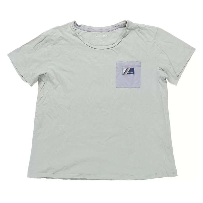 Burton Short Sleeve Pocket T-Shirt - Women's L Green