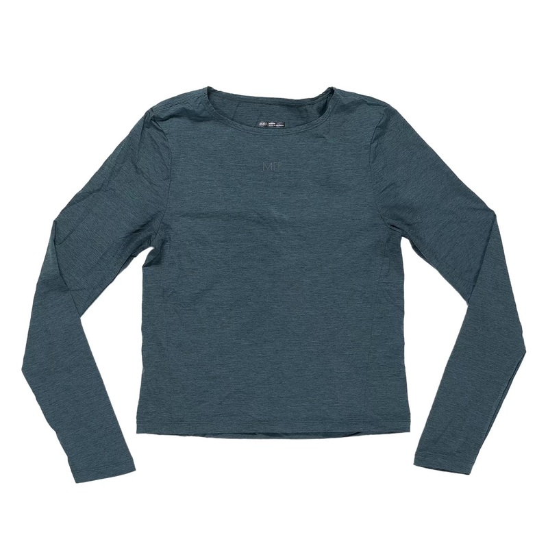 Machines for Freedom Luxe Cropped Base Long Sleeve Shirt - Women's M Green