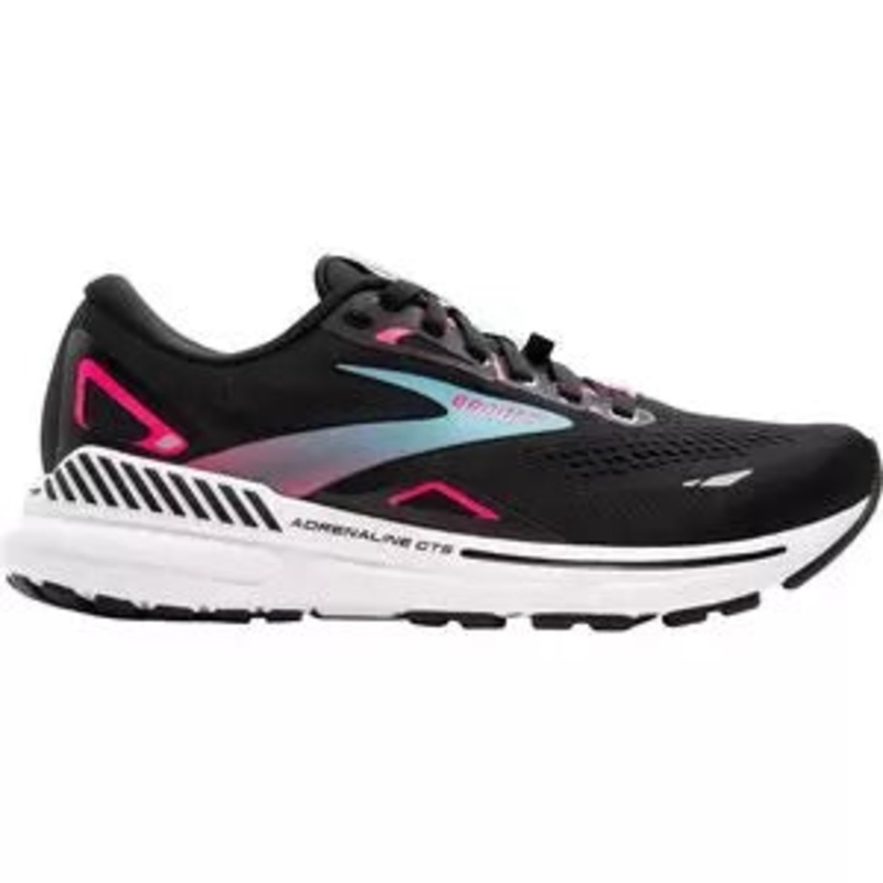 Brooks Adrenaline GTS 23 GTX Running Shoe 10 Black/Knockout Pink/Aqua