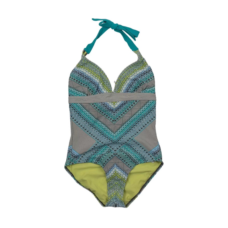 PrAna One Piece Halter Swimsuit S Blue