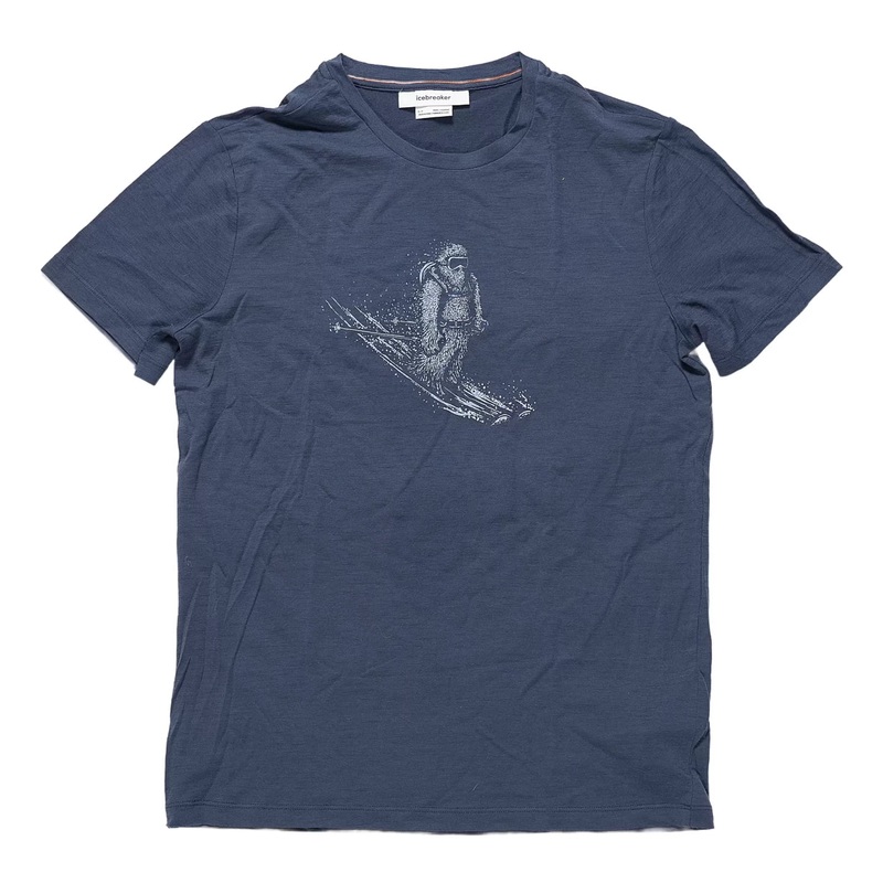Icebreaker Merino 150 Tech Lite Skiing Yeti T-Shirt - Men's S Blue
