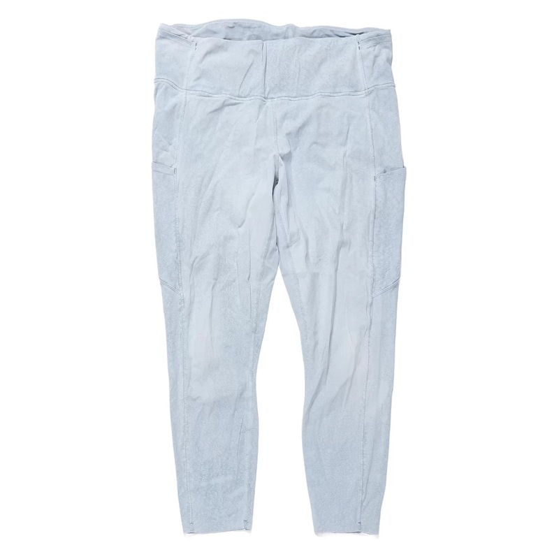 Lululemon Fast and Free HR Tight 25-Inch with Pockets - Women's 14 Light Blue