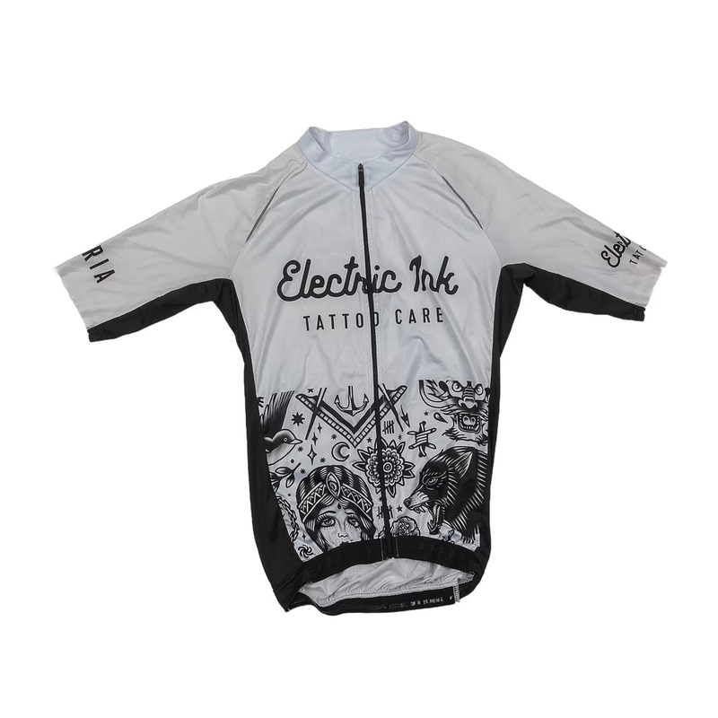 Paria Electric Ink Tattoo Care Bike Jersey - Women's L Black/White