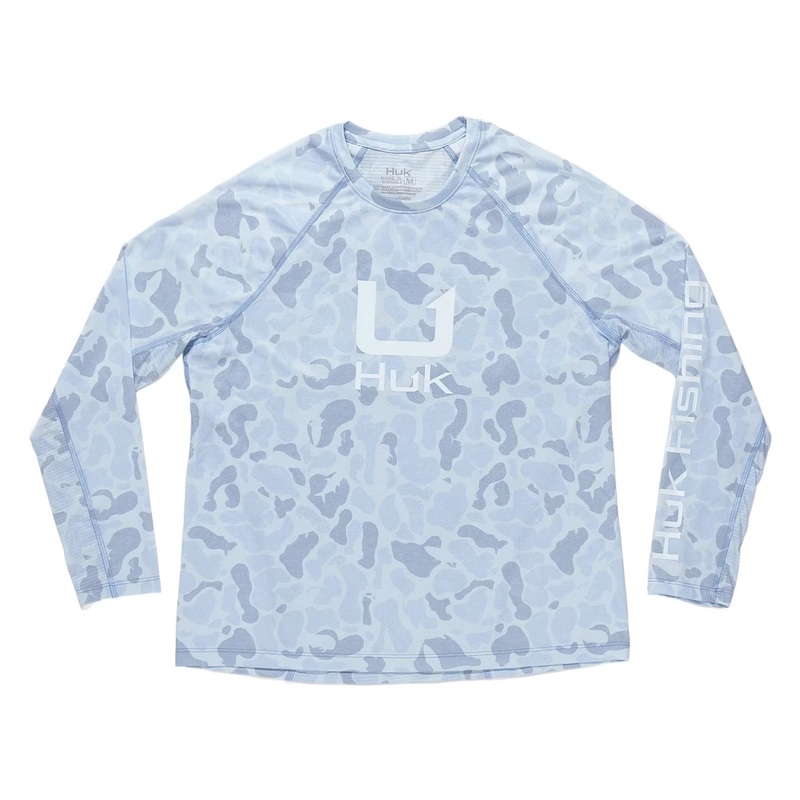 Huk KC Print Icon Performance Crew - Women's M Sky
