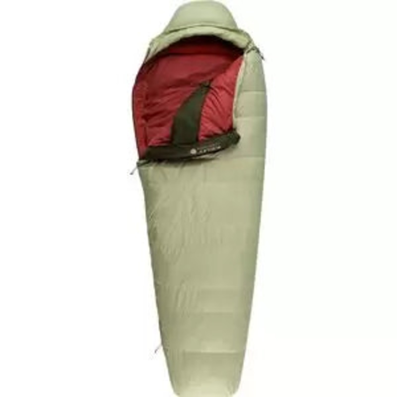 Kelty Cosmic 20 Sleeping Bag: 20F Down Reg/Right Zip Laurel Green/Duffel Bag/Tandoori Spice