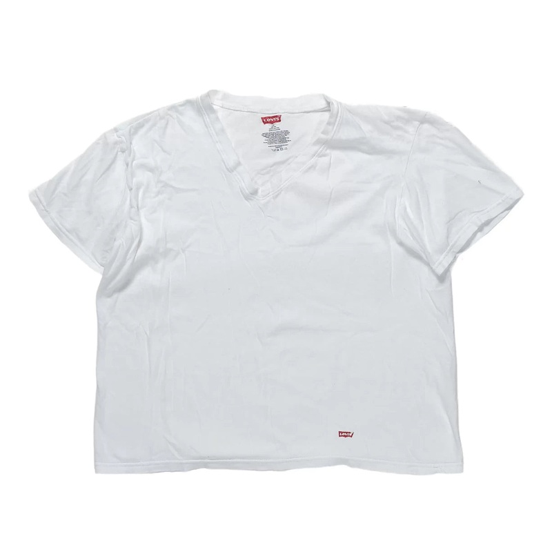 Levi's Boxy V-Neck Shirt L White