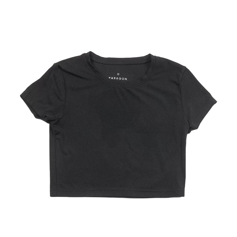 Paragon Short Sleeve Crop - Women's M Black