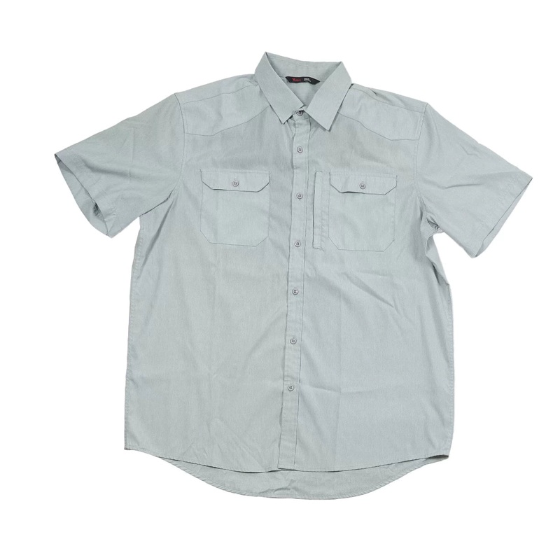 Stoic Short Sleeve Button Up - Men's XL Gray