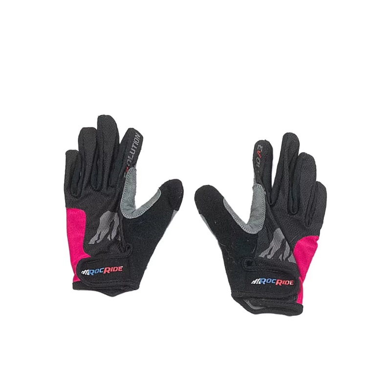 RocRide Evolution Biking Gloves M Black/Pink