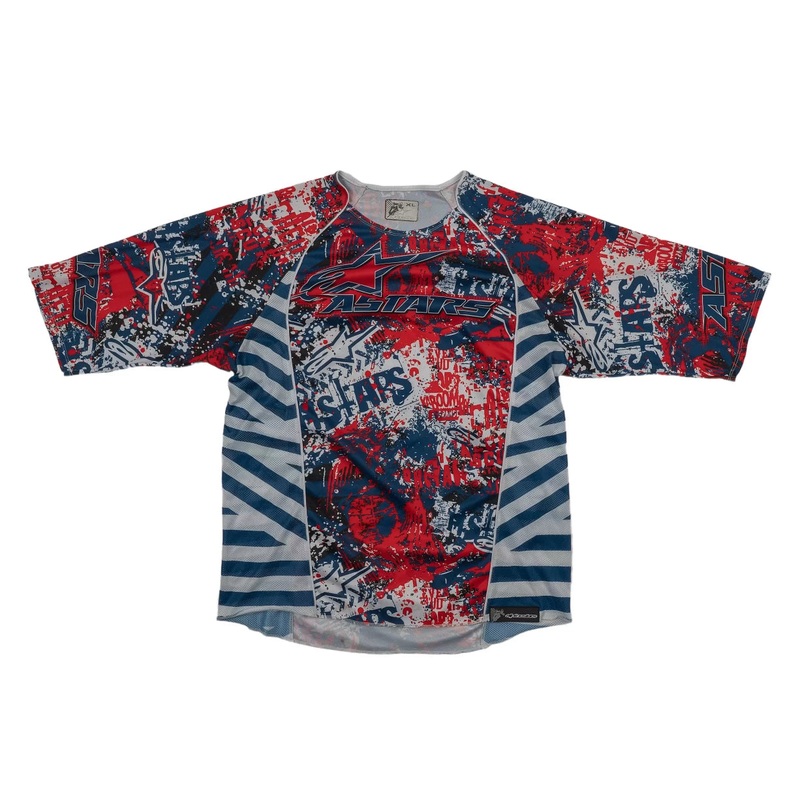 Alpinestars 3/4 Mountain Bike Jersey - Men's XL Red/White/Blue
