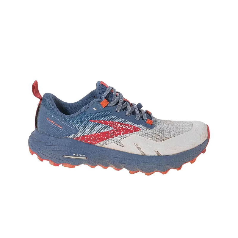 Brooks Cascadia 17 Running Shoes 7.5 Blue/Red/White
