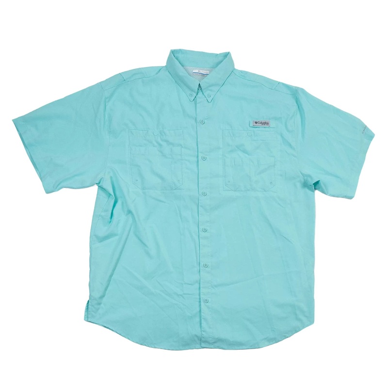 Columbia PFG Tamiami II Short Sleeve Shirt - Men's XL Blue