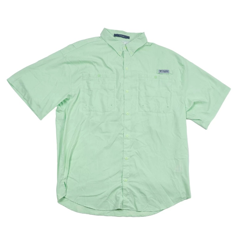 Columbia PFG Tamiami II Short Sleeve Shirt - Men's XL Green
