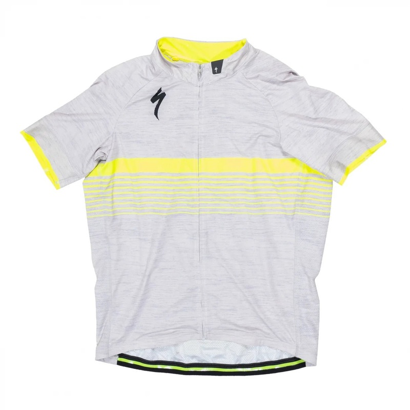 Specialized SL Expert Cycling Jersey - Men's XL Grey/Yellow