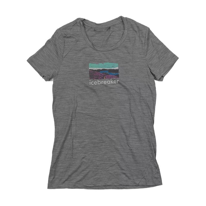 Icebreaker Merino Tech Lite II Short Sleeve T-Shirt - Women's S Gray