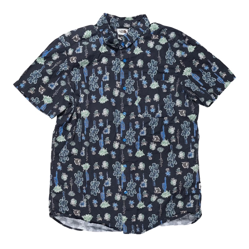 The North Face Short Sleeve Baytrail Pattern Shirt - Men's L Black/Multi