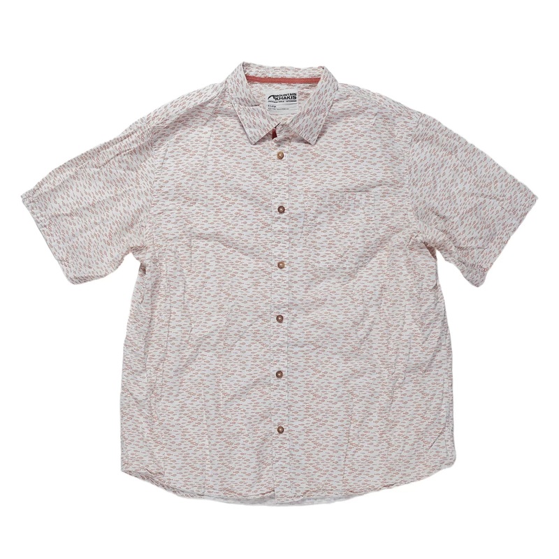 Mountain Khakis Cottonwood Short Sleeve Shirt - Men's XL White/Orange