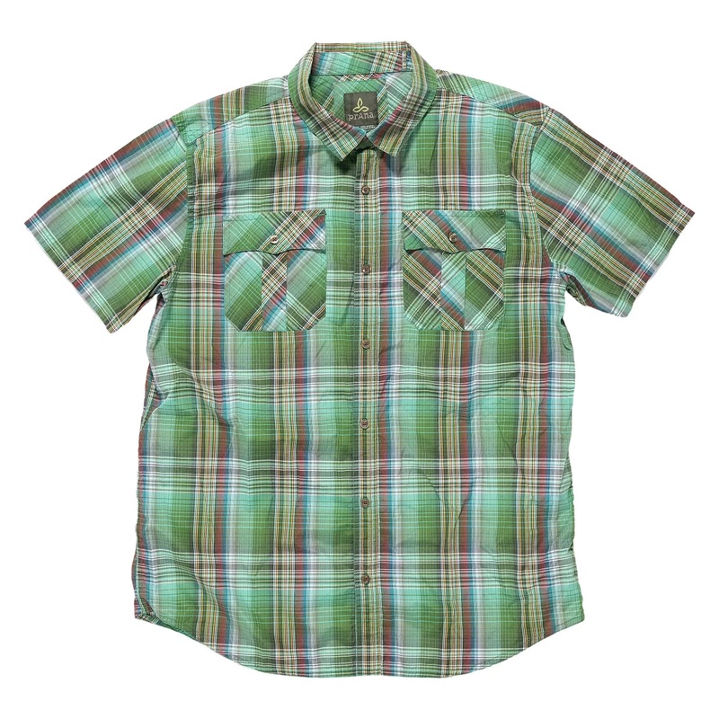 PrAna Ostend Button Up Camp Shirts - Men's XL Plaid