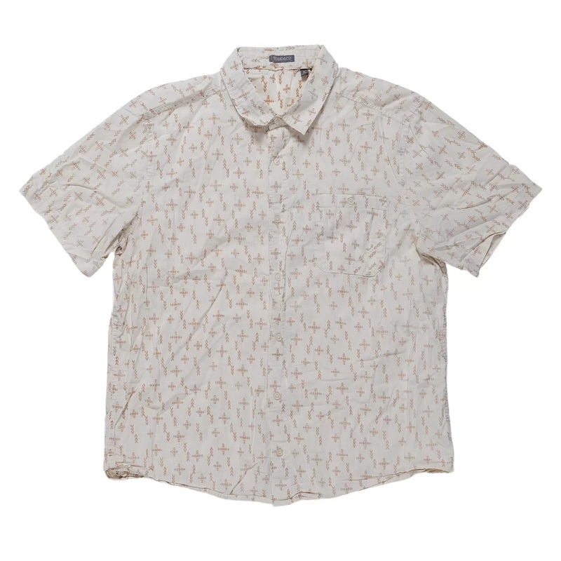 Toad&Co Fletch Short Sleeve Shirt - Men's XL Cream