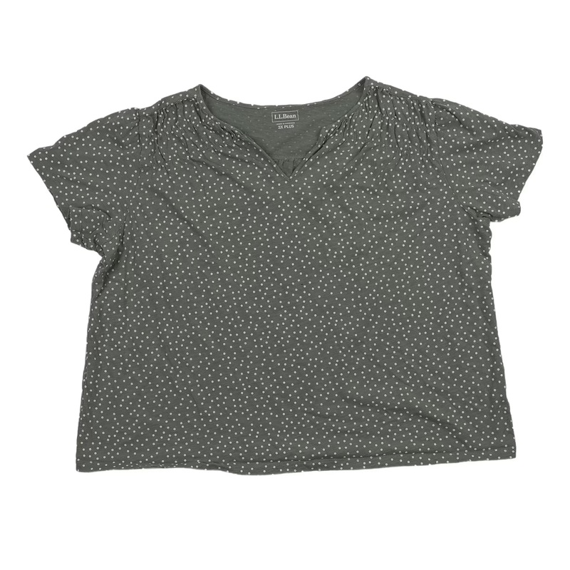 L.L. Bean Short Sleeve Shirt - Women's 3X Green