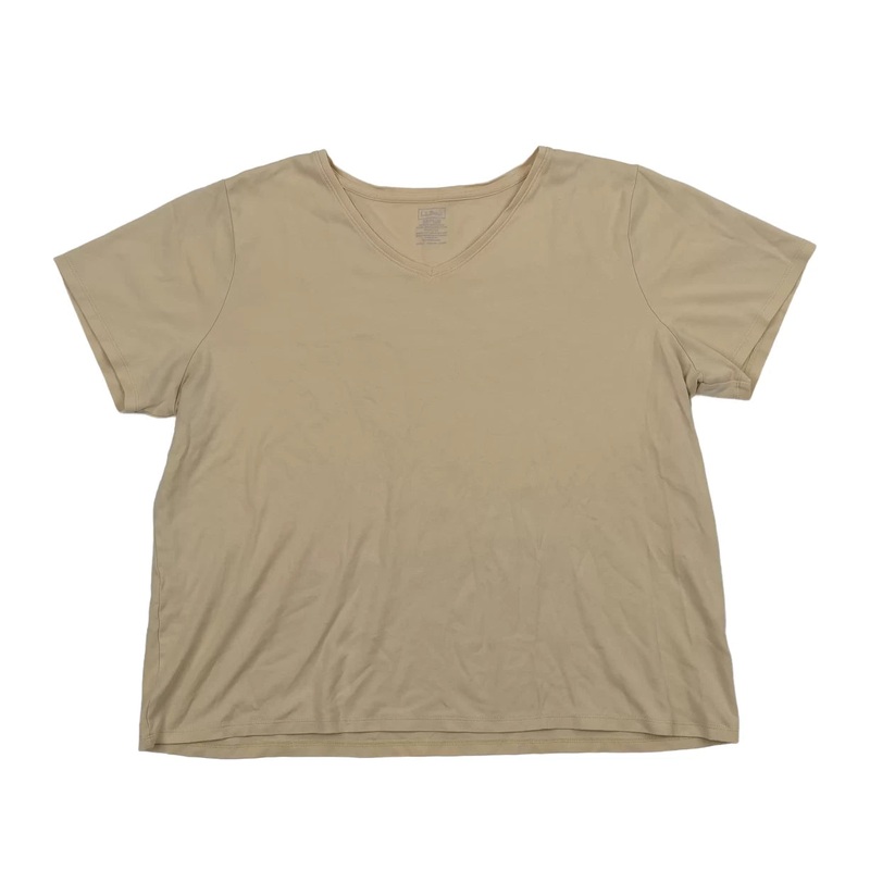 Lands' End Supima V-Neck T-Shirt - Women's 3X Yellow