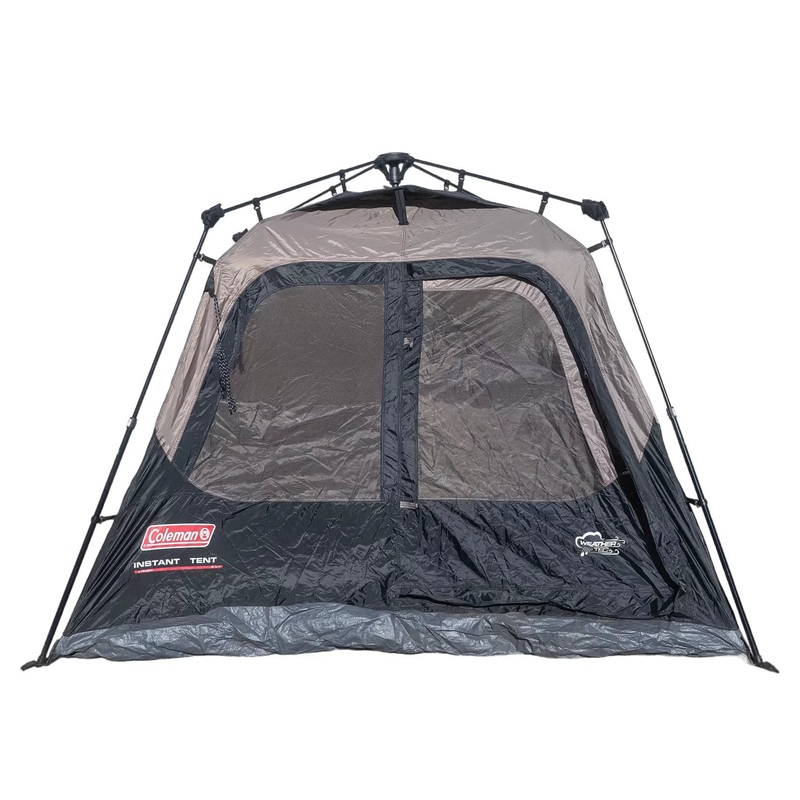 Coleman 4-Person Cabin Camping Tent with Instant Setup 4 Person Tan