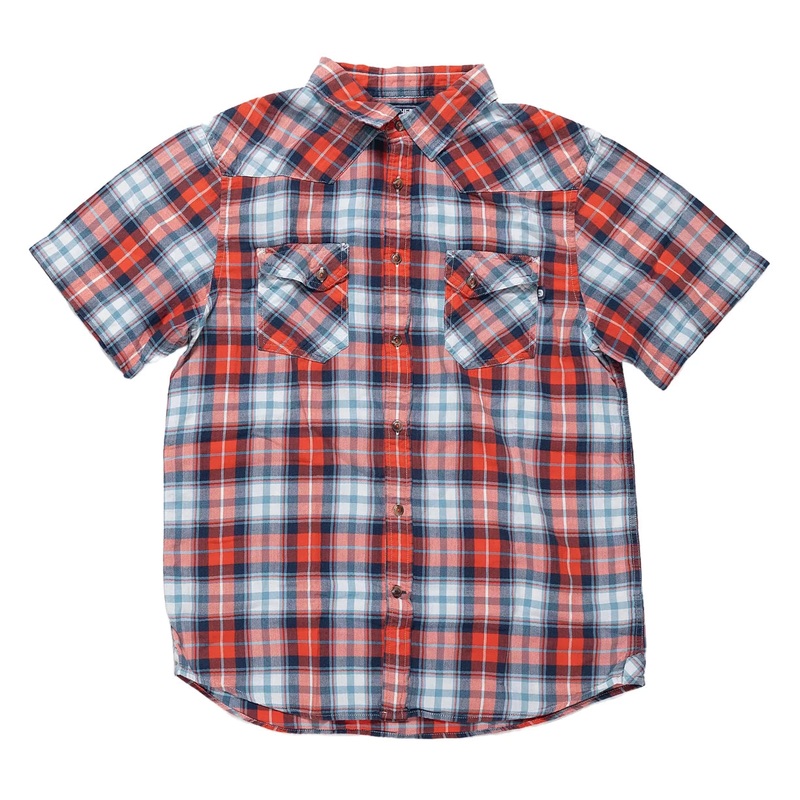 The North Face Short Sleeve Button Down M Red Plaid