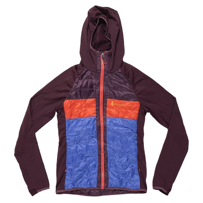 Cotopaxi Hybrid Insulated Hoodie - Women's S Red/Blue